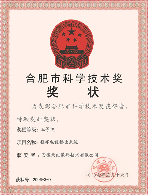 合肥市科學技術獎